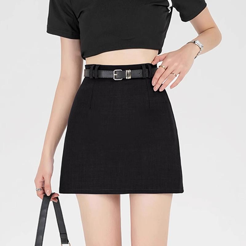 Women s High Waist Slimming Black Midi Skirt, Spring Summer 2024, Casual A-Line Bodycon with Anti-Exposure Design M
Women s High Waist Slimming Black Midi Skirt, Spring Summer 2024, Casual A-Line Bodycon with Anti-Exposure Design M