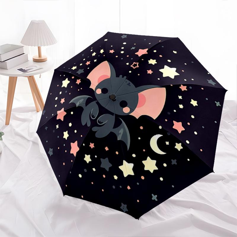 1pc Cute Bat Design Automatic Opening/Closing Umbrella, 8-Rib Outdoor Umbrella, Travelers, Daily Use.F024
1pc Cute Bat Design Automatic Opening/Closing Umbrella, 8-Rib Outdoor Umbrella, Travelers, Daily Use.F024