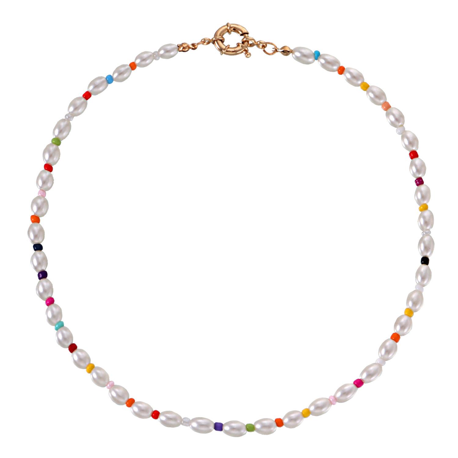 European and American jewelry 1mm geometric oval pearl water hand buckle necklace female, colored rice bead spring buckle necklace золотой
European and American jewelry 1mm geometric oval pearl water hand buckle necklace female, colored rice bead spring buckle necklace золотой