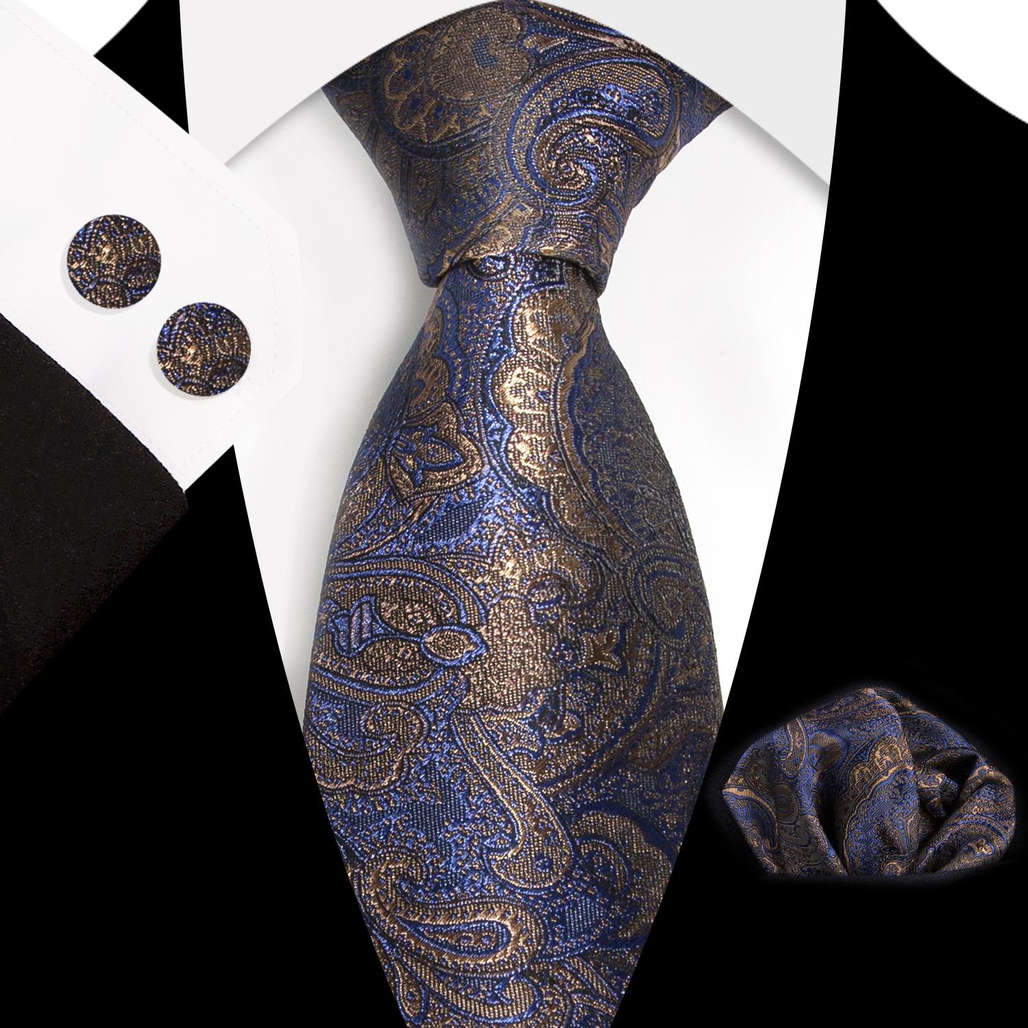 Paisley Silk Tie Necktie Pocket Square Cufflinks Set Men s Wedding Business Formal Accessory
Paisley Silk Tie Necktie Pocket Square Cufflinks Set Men s Wedding Business Formal Accessory
