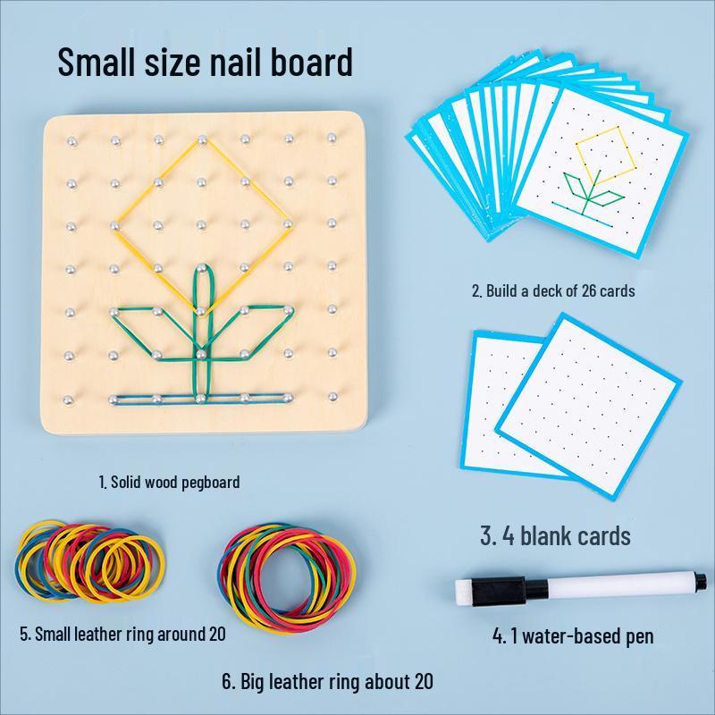 Montessori Wooden Educational Pegboard for Early Math Learning
Montessori Wooden Educational Pegboard for Early Math Learning