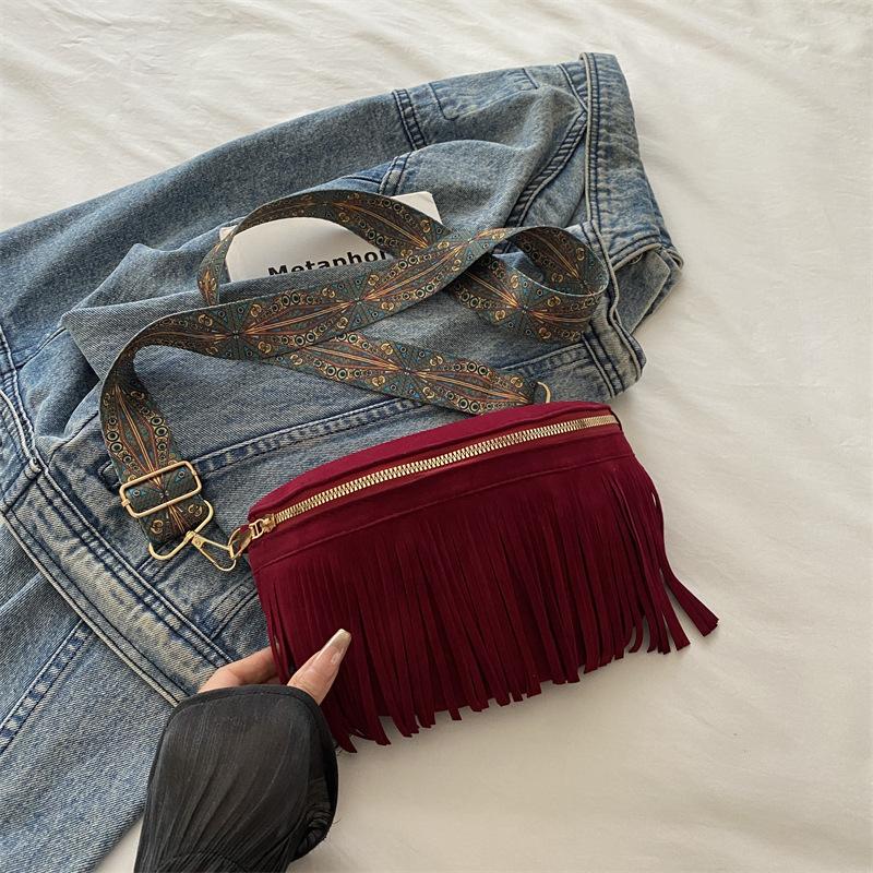 Bohemian Vintage Style Tassel Crossbody Shoulder Bags For Women Daily Used, Colorful Strap Chest Pack, Ladies Handbag For Travel 23x14cm червоний
Bohemian Vintage Style Tassel Crossbody Shoulder Bags For Women Daily Used, Colorful Strap Chest Pack, Ladies Handbag For Travel 23x14cm червоний