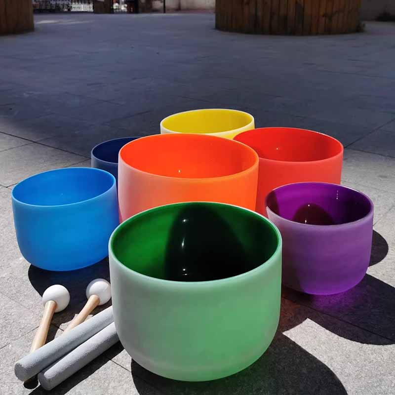 Цветная прозрачная хрустальная поющая чаша Звуковая лечебная терапия Буддийские поющие чаши Медитация Йога Ударный инструмент Аксессуар 6IN 
Цветная прозрачная хрустальная поющая чаша Звуковая лечебная терапия Буддийские поющие чаши Медитация Йога Ударный инструмент Аксессуар 6IN