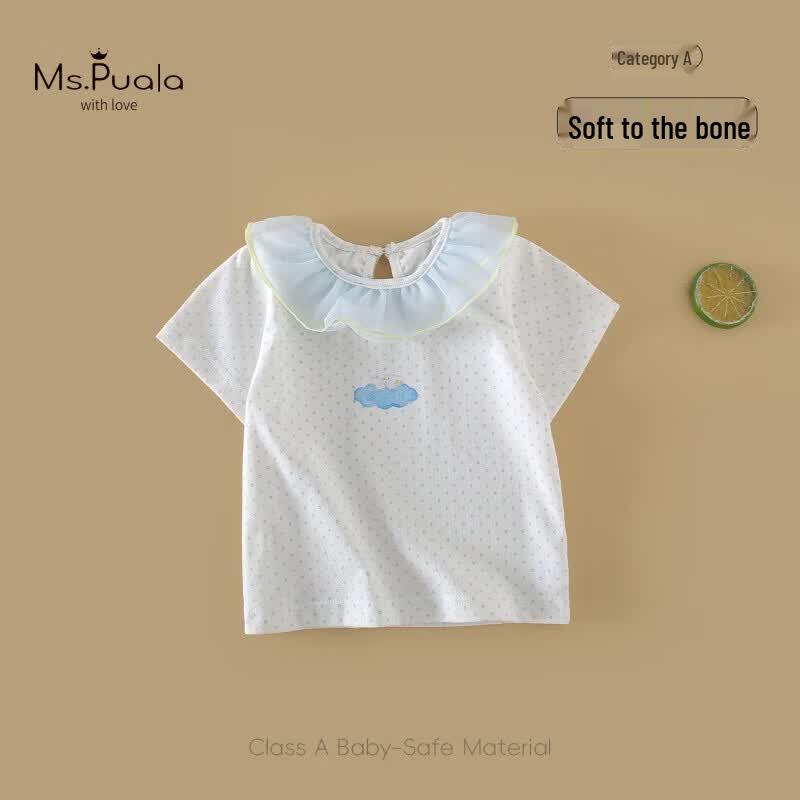 MS.PUALA Baby Girl Polka Dot Petal Collar T-Shirt 80 cm (75-82 cm height)
MS.PUALA Baby Girl Polka Dot Petal Collar T-Shirt 80 cm (75-82 cm height)