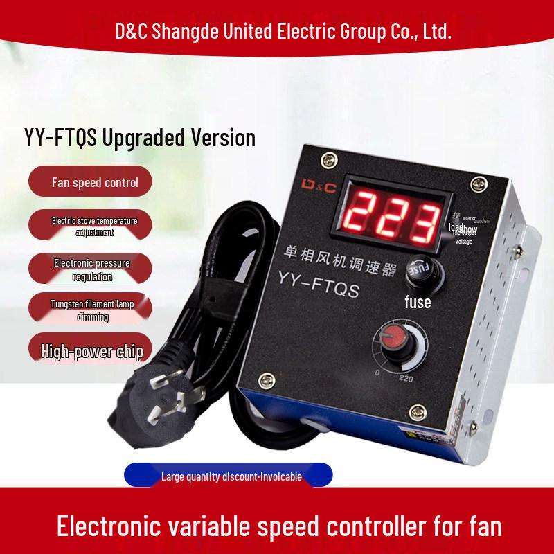 4000W SCR Voltage Regulator & Speed Controller for Angle Grinder, Electric Stove, Thermostat, & Fan
4000W SCR Voltage Regulator & Speed Controller for Angle Grinder, Electric Stove, Thermostat, & Fan