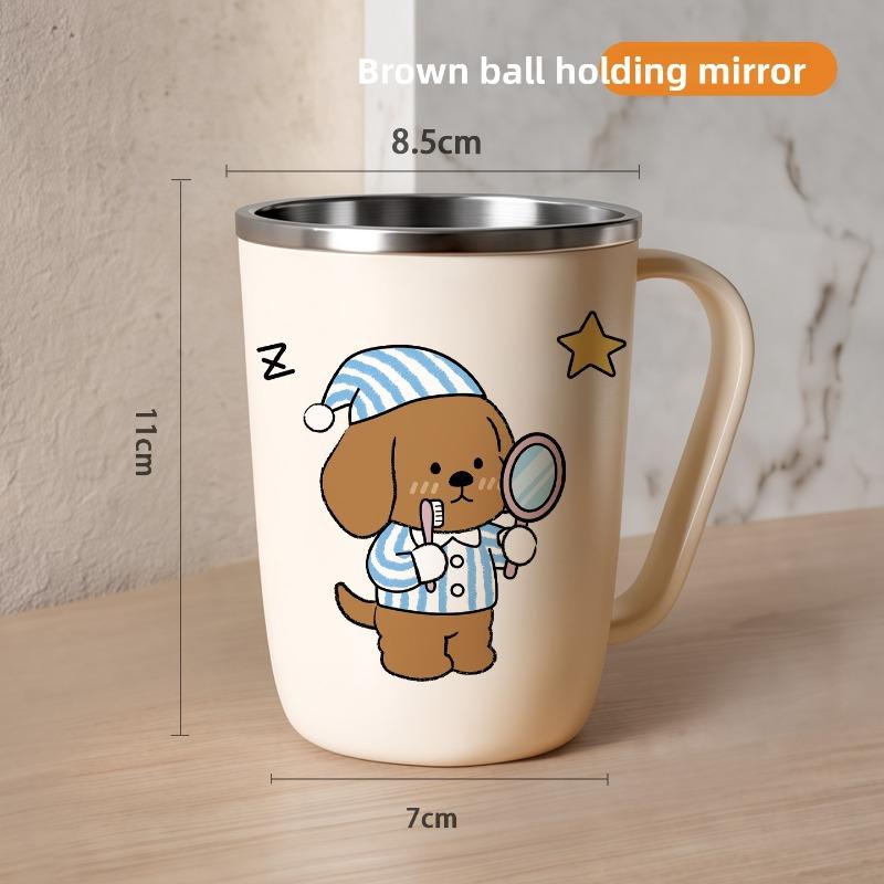 Stainless Steel Handle Toothbrushing Cup, Shock-resistant Toothbrushing Cup, Cartoon Toothbrushing Cup, Mouthwash Cup Jiemu Zong
Stainless Steel Handle Toothbrushing Cup, Shock-resistant Toothbrushing Cup, Cartoon Toothbrushing Cup, Mouthwash Cup Jiemu Zong
