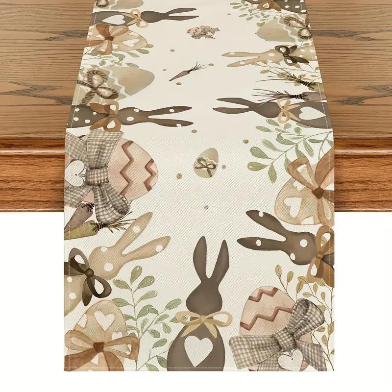 New Linen Happy Easter Table Runner Egg Rabbit Easter Tablecloth Bunny Placemat Farmhouse
New Linen Happy Easter Table Runner Egg Rabbit Easter Tablecloth Bunny Placemat Farmhouse