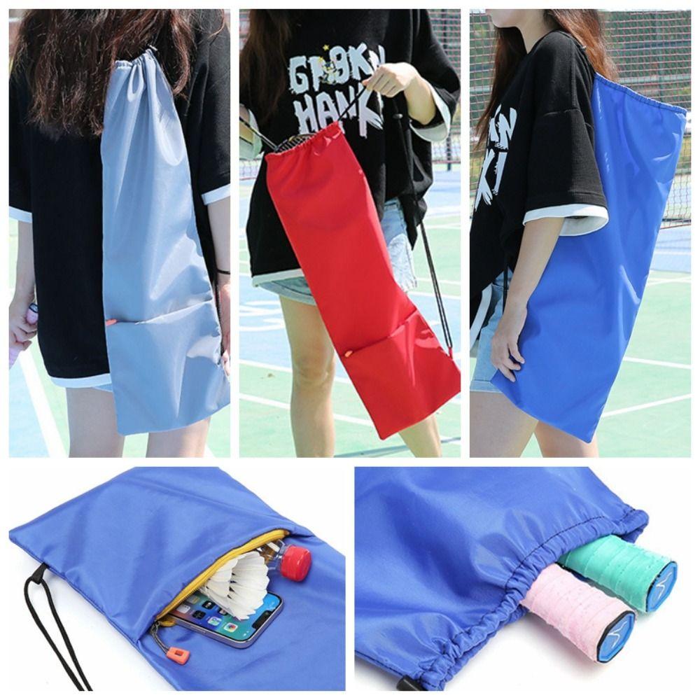 Waterproof Badminton Storage Bag Drawstring Pocket Tennis Racket Cover Protective Sleeve чёрный
Waterproof Badminton Storage Bag Drawstring Pocket Tennis Racket Cover Protective Sleeve чёрный