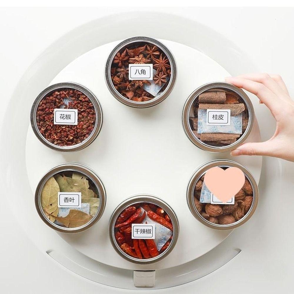 3Pcs Tinplate Magnetic Seasoning Containers Round Seasoning Storage Box Storing Condiments 3Pcs
3Pcs Tinplate Magnetic Seasoning Containers Round Seasoning Storage Box Storing Condiments 3Pcs