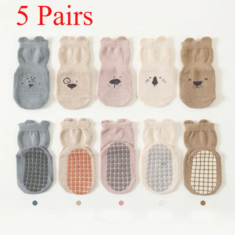 3/5 Pairs Baby Adorable Animals Pattern Non Slip Floor Socks, Breathable Casual Socks for Boys and Girls Kids Indoor Activities 1 to 3 year
3/5 Pairs Baby Adorable Animals Pattern Non Slip Floor Socks, Breathable Casual Socks for Boys and Girls Kids Indoor Activities 1 to 3 year