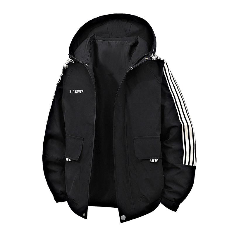 Men s Plus Velvet Hooded Striped Windbreaker - Unisex Trendy Fashion Jacket M
Men s Plus Velvet Hooded Striped Windbreaker - Unisex Trendy Fashion Jacket M