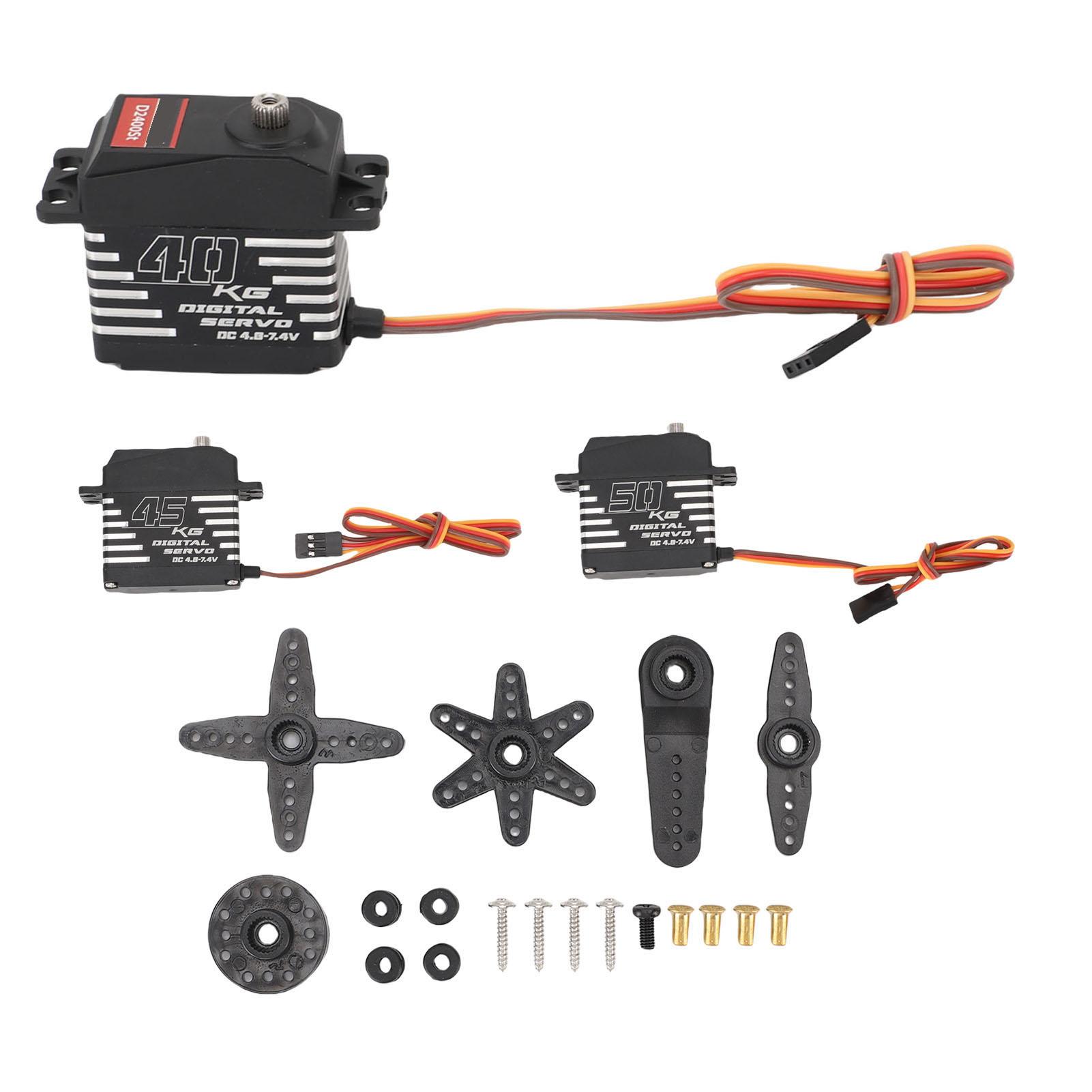 Digital Servo High Torsion DC4.8-7.4V 180 Degree Rotatable for RC Car Truck Crawler Boat Robot Alumi 40KG
Digital Servo High Torsion DC4.8-7.4V 180 Degree Rotatable for RC Car Truck Crawler Boat Robot Alumi 40KG