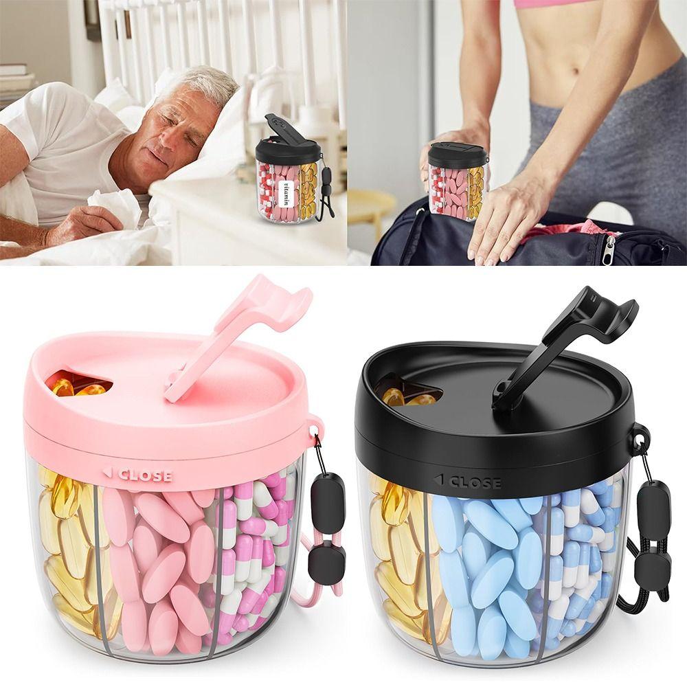 with 7 Large Compartments Pill Container Pill Bottle Organizer for Travel Supplement Organizer чорний
with 7 Large Compartments Pill Container Pill Bottle Organizer for Travel Supplement Organizer чорний