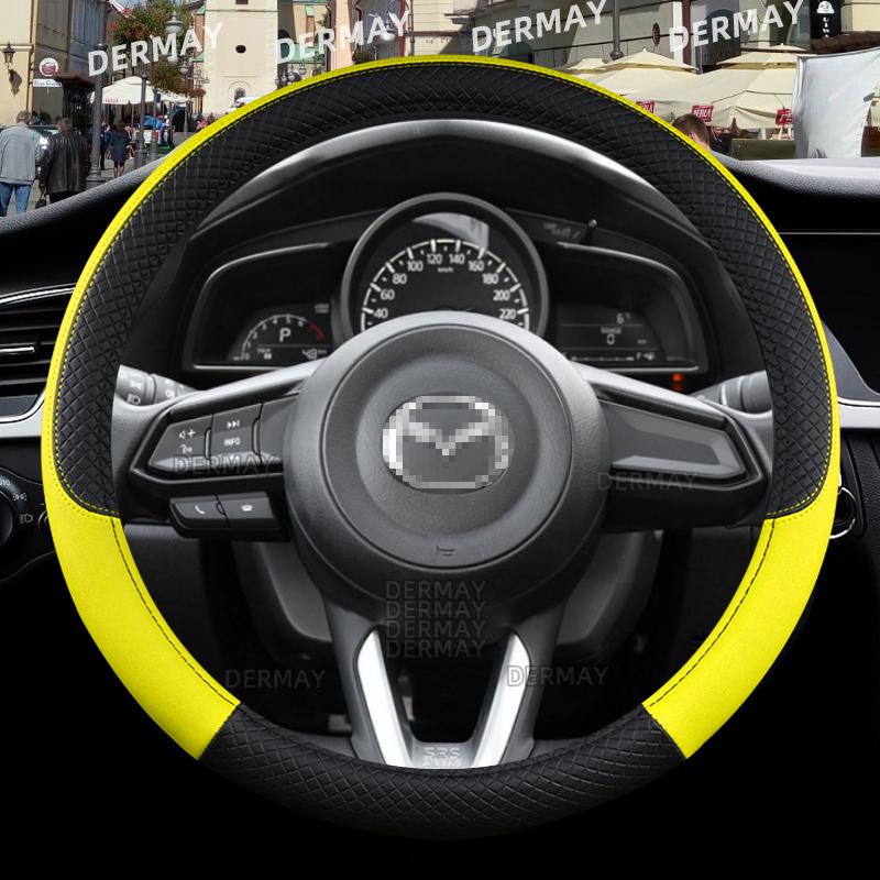 для Mazda CX-3 CX3 2014~2023 Автомобільний чохол на кермо, 9 кольорів, нековзка шкіра, решітка, автомобільні аксесуари жовтий
для Mazda CX-3 CX3 2014~2023 Автомобільний чохол на кермо, 9 кольорів, нековзка шкіра, решітка, автомобільні аксесуари жовтий