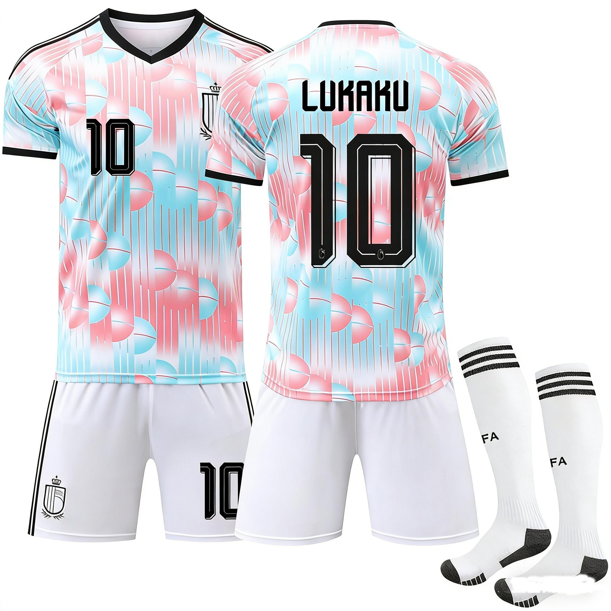 2026 FIFA World Cup Belgium Away #10 LUKAKU Sport Training Jersey Set with Socks Teens Kids Adults Football Kits 16
2026 FIFA World Cup Belgium Away #10 LUKAKU Sport Training Jersey Set with Socks Teens Kids Adults Football Kits 16
