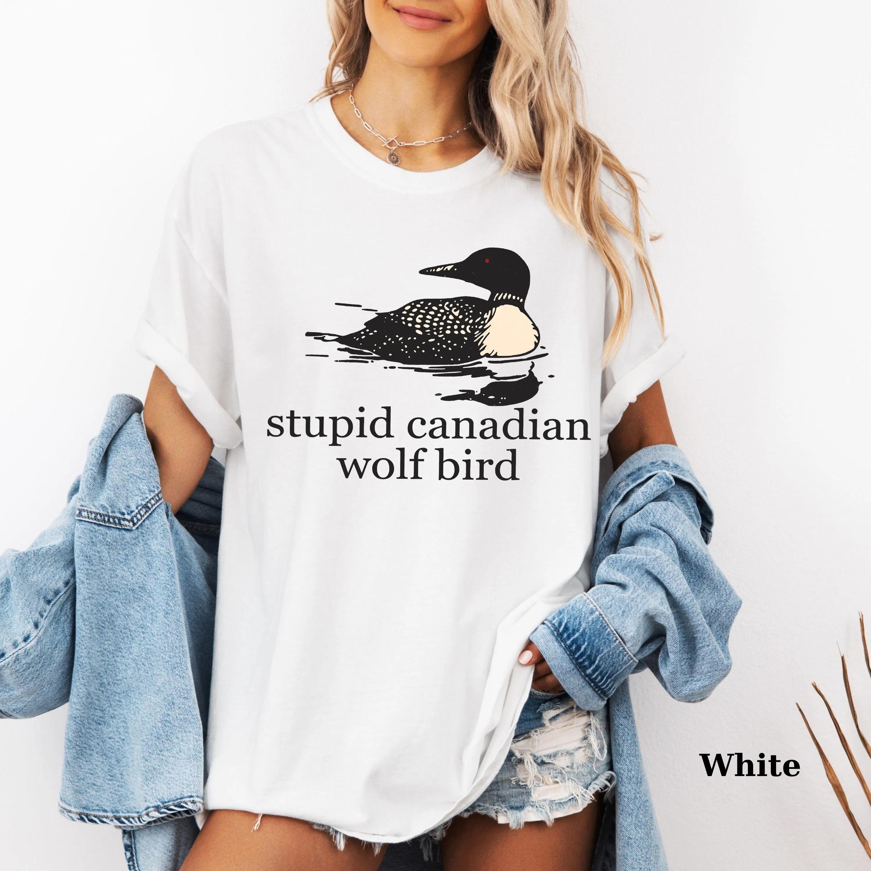 Vintage Stupid Canadian Wolf Bird Women Streetwear T Shirt Casual Tee Unisex Cotton Oversize Harajuku Summer Loose Short Sleeve top S
Vintage Stupid Canadian Wolf Bird Women Streetwear T Shirt Casual Tee Unisex Cotton Oversize Harajuku Summer Loose Short Sleeve top S