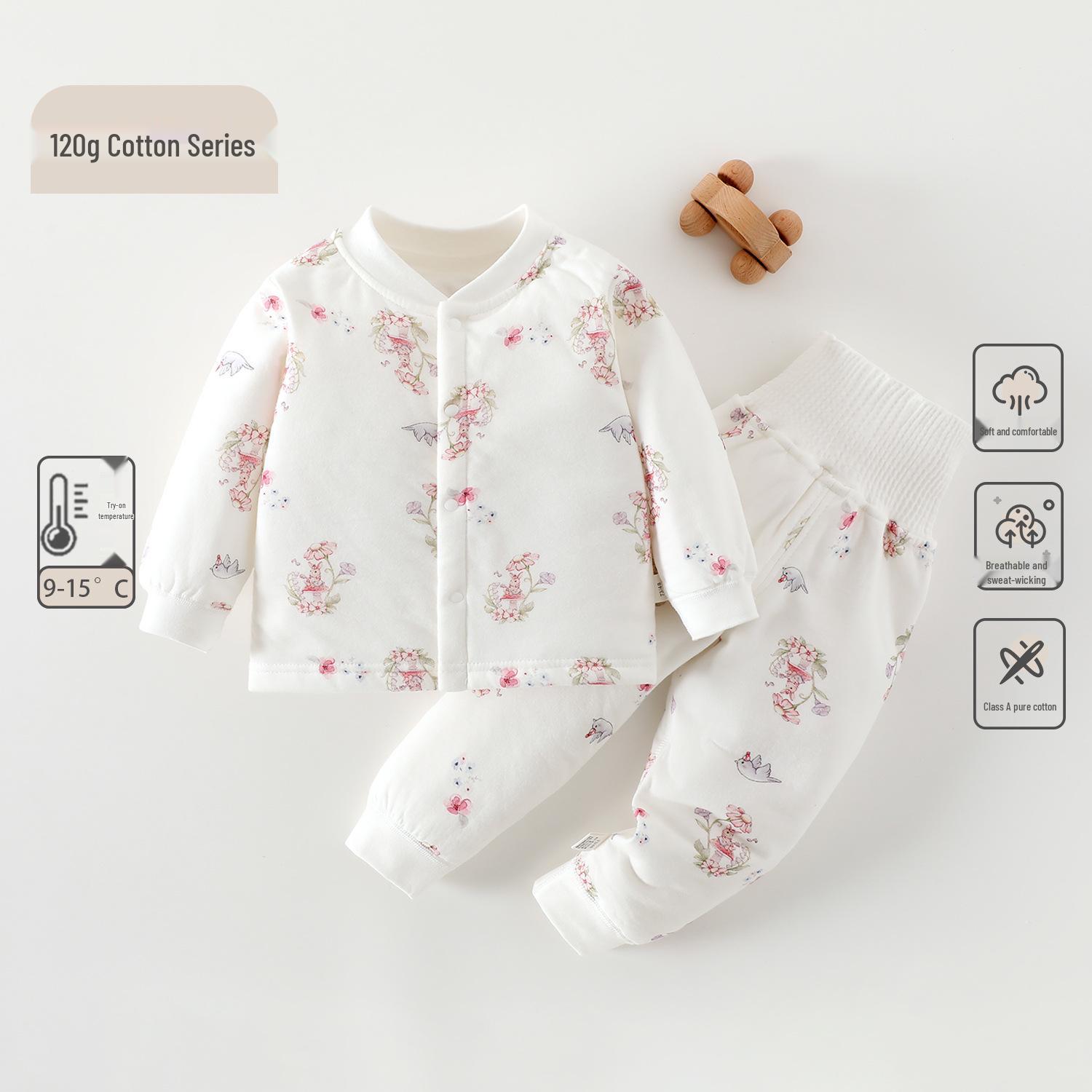 Baby Winter Quilted Cotton Clothes Set with Crotch Opening - A-Class Pure Cotton for Infants 80 cm
Baby Winter Quilted Cotton Clothes Set with Crotch Opening - A-Class Pure Cotton for Infants 80 cm