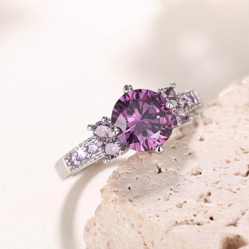 CAOSHI Delicate Purple Cubic Zirconia Rings for Women Charming Bridal Wedding Jewelry Gift Temperament Female Finger Accessories 6
CAOSHI Delicate Purple Cubic Zirconia Rings for Women Charming Bridal Wedding Jewelry Gift Temperament Female Finger Accessories 6