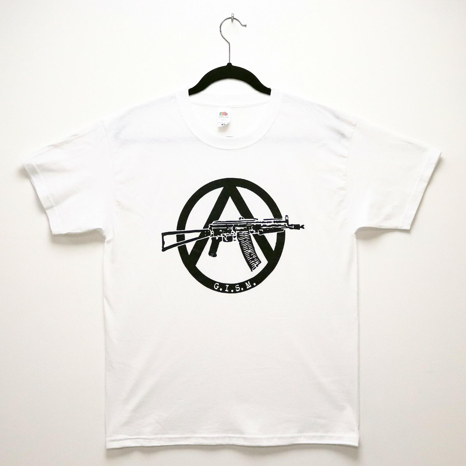 26 G.I.S.M. - Guerrilla Anarchy White T-Shirt Anarcho Punk Japanese Anti-Cimex Unisex T-Shirt XXXXL
26 G.I.S.M. - Guerrilla Anarchy White T-Shirt Anarcho Punk Japanese Anti-Cimex Unisex T-Shirt XXXXL
