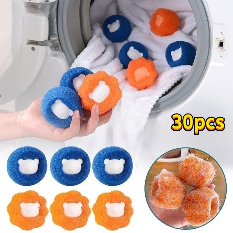30pcs Magic Laundry Ball Kit Reusable Clothes Hair Cleaning ball Washing Machine Filter Pet Hair Remover Ball for Cat and Dogs
30pcs Magic Laundry Ball Kit Reusable Clothes Hair Cleaning ball Washing Machine Filter Pet Hair Remover Ball for Cat and Dogs