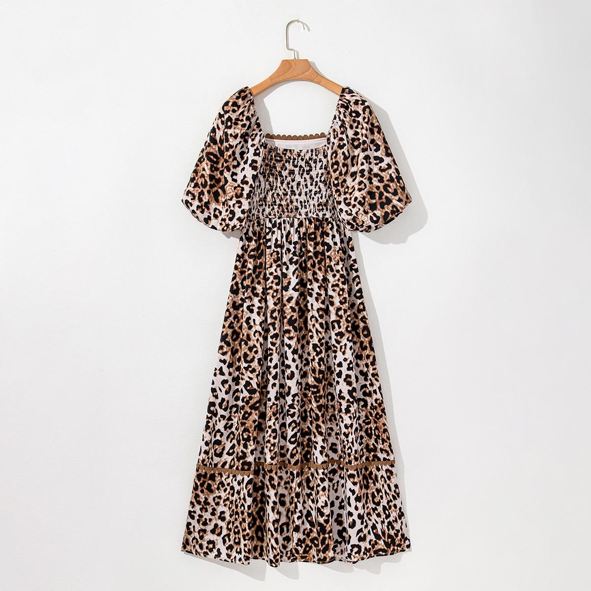 Европейское и американское платье макси с V-образным вырезом, высокой талией и рукавами-фонариками с леопардовым принтом S цветной печати леопарда
Европейское и американское платье макси с V-образным вырезом, высокой талией и рукавами-фонариками с леопардовым принтом S цветной печати леопарда