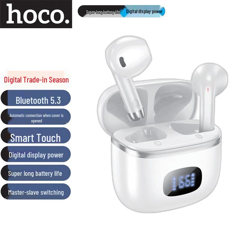 HOCO EQ1 Полностью беспроводные полувкладыши Bluetooth-наушники
HOCO EQ1 Полностью беспроводные полувкладыши Bluetooth-наушники