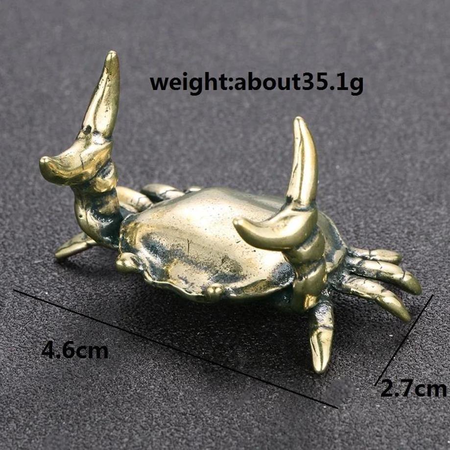 1 Pcs New Creative Crab Figurines Suitable Family Desktop Decorative Funny Miniature Animals Copper Ornaments Household Crafts золотой
1 Pcs New Creative Crab Figurines Suitable Family Desktop Decorative Funny Miniature Animals Copper Ornaments Household Crafts золотой