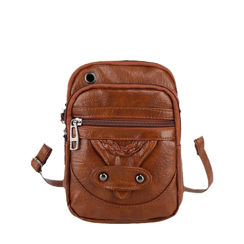 Vintage PU Leather Crossbody Phone Bag for Women, Small Multi-Pocket Shoulder Handbag, Fashion Female Wallet Purse коричневий
Vintage PU Leather Crossbody Phone Bag for Women, Small Multi-Pocket Shoulder Handbag, Fashion Female Wallet Purse коричневий