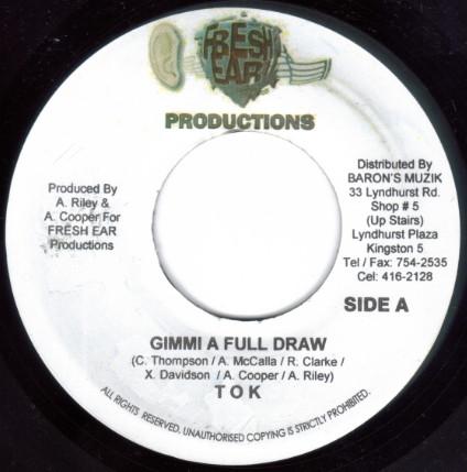 7inch Record T.O.K. - Gimmi A Full Draw NONE Fresh Ear 2006 Jamaica Reggae, Ska & Dub Used
7inch Record T.O.K. - Gimmi A Full Draw NONE Fresh Ear 2006 Jamaica Reggae, Ska & Dub Used