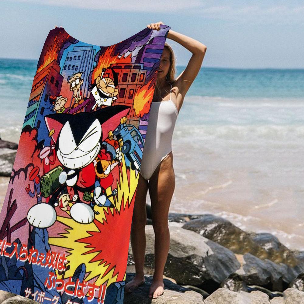 Cyborg Kuro-chan Beach Towel Colorful Bath Towels for Girl Microfiber Quick Dry Sand Free Beach Yoga Spa Gym Pool W30*H60(CM)
Cyborg Kuro-chan Beach Towel Colorful Bath Towels for Girl Microfiber Quick Dry Sand Free Beach Yoga Spa Gym Pool W30*H60(CM)