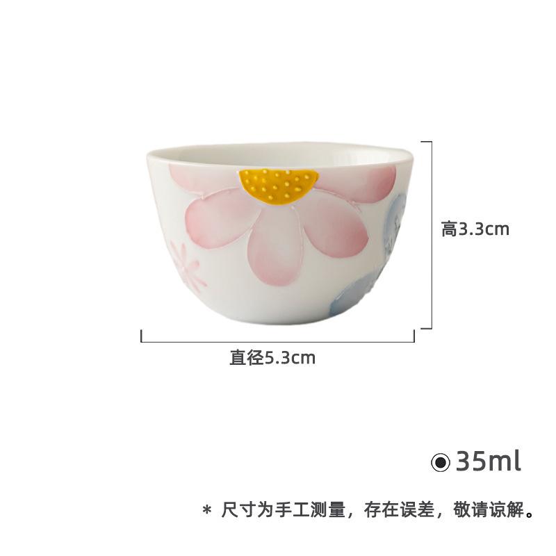 2pc/lot Hand-painted Full Of Flowers Teacup Creative Tea Bowl Single Cups Tea-tasting Smelling Cup Chazhan Master Cups Cha 35ml
2pc/lot Hand-painted Full Of Flowers Teacup Creative Tea Bowl Single Cups Tea-tasting Smelling Cup Chazhan Master Cups Cha 35ml