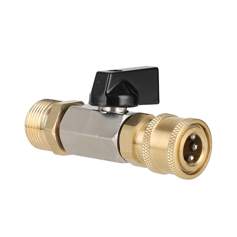 High Pressure Washer Ball Valve Kit 1/4 Quick Connector and M22/14mm for Power Washer Hose Switch on/off Other латунный
High Pressure Washer Ball Valve Kit 1/4 Quick Connector and M22/14mm for Power Washer Hose Switch on/off Other латунный
