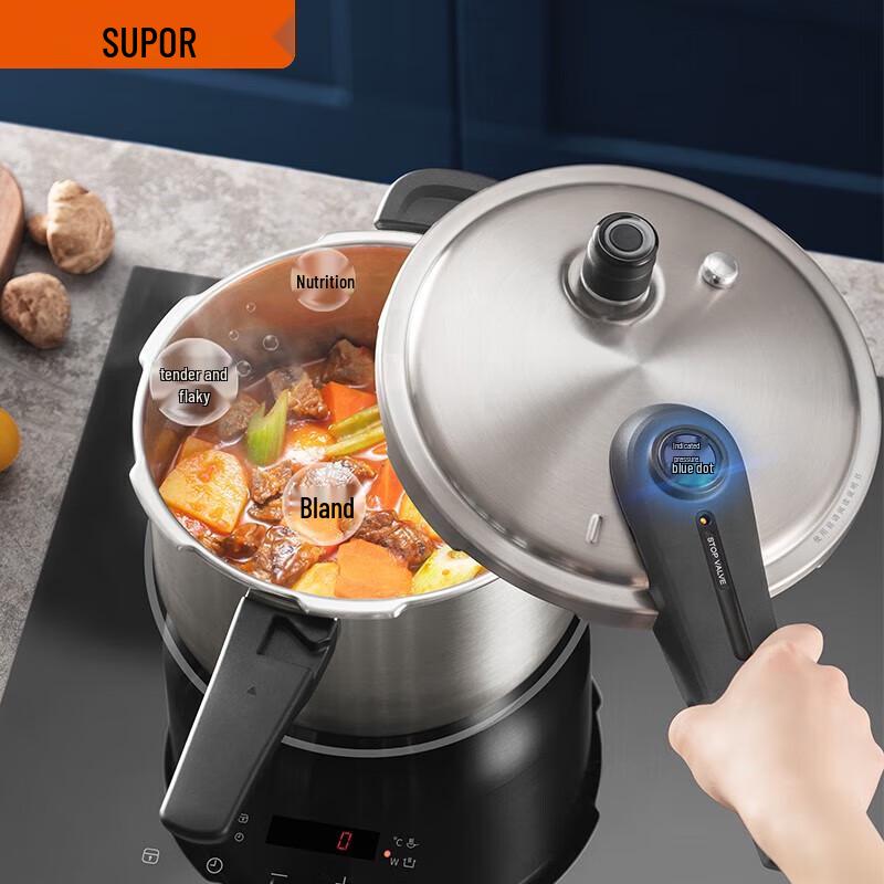 SUPOR Blue Eye 24cm 304 Stainless Steel Pressure Cooker
SUPOR Blue Eye 24cm 304 Stainless Steel Pressure Cooker