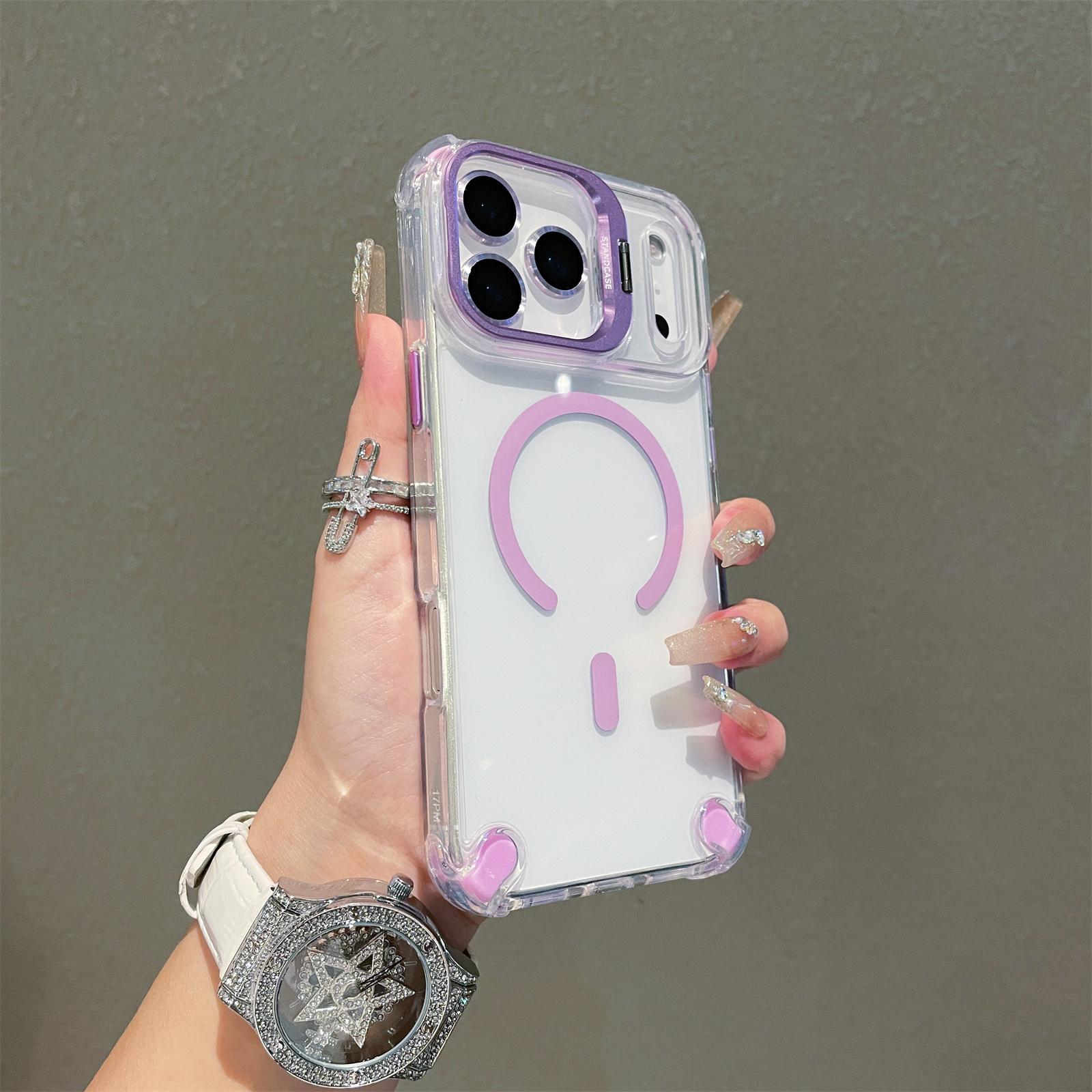 For iPhone 17 Pro Max Magnetic Case TPU PC Clear Kickstand Phone Cover with Tempered Glass Lens Films C
For iPhone 17 Pro Max Magnetic Case TPU PC Clear Kickstand Phone Cover with Tempered Glass Lens Films C