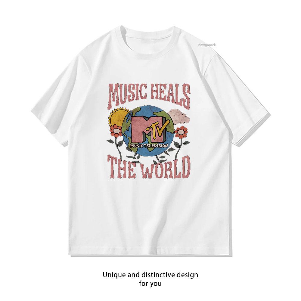 MTV Vintage Earth Day Music Heals The World Groovy TShirt Women Unisex Casual cotton printed t shirts streetwear Shortsleev 3XL
MTV Vintage Earth Day Music Heals The World Groovy TShirt Women Unisex Casual cotton printed t shirts streetwear Shortsleev 3XL