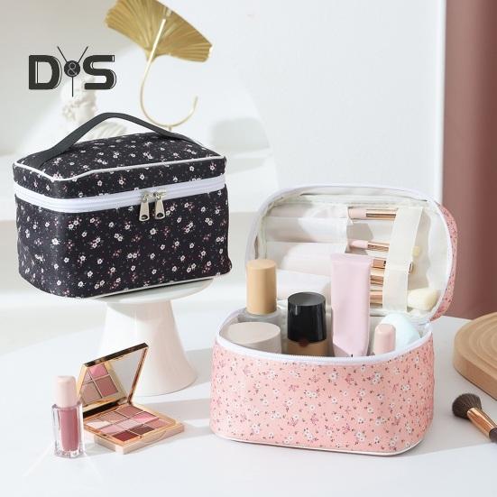 Portable Cosmetic Bag Floral Print Large Capacity Dual Zipper Closure Sweet Style Travel Business Trip Toilet Requisites Handbag чёрный
Portable Cosmetic Bag Floral Print Large Capacity Dual Zipper Closure Sweet Style Travel Business Trip Toilet Requisites Handbag чёрный