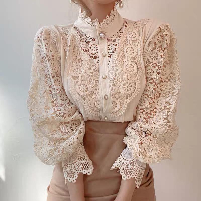 Full-Color French Chic Loose Fit Floral Lace Buttoned Patchwork Shirt Triple Extra Large (3XL) небо синє кольору
Full-Color French Chic Loose Fit Floral Lace Buttoned Patchwork Shirt Triple Extra Large (3XL) небо синє кольору