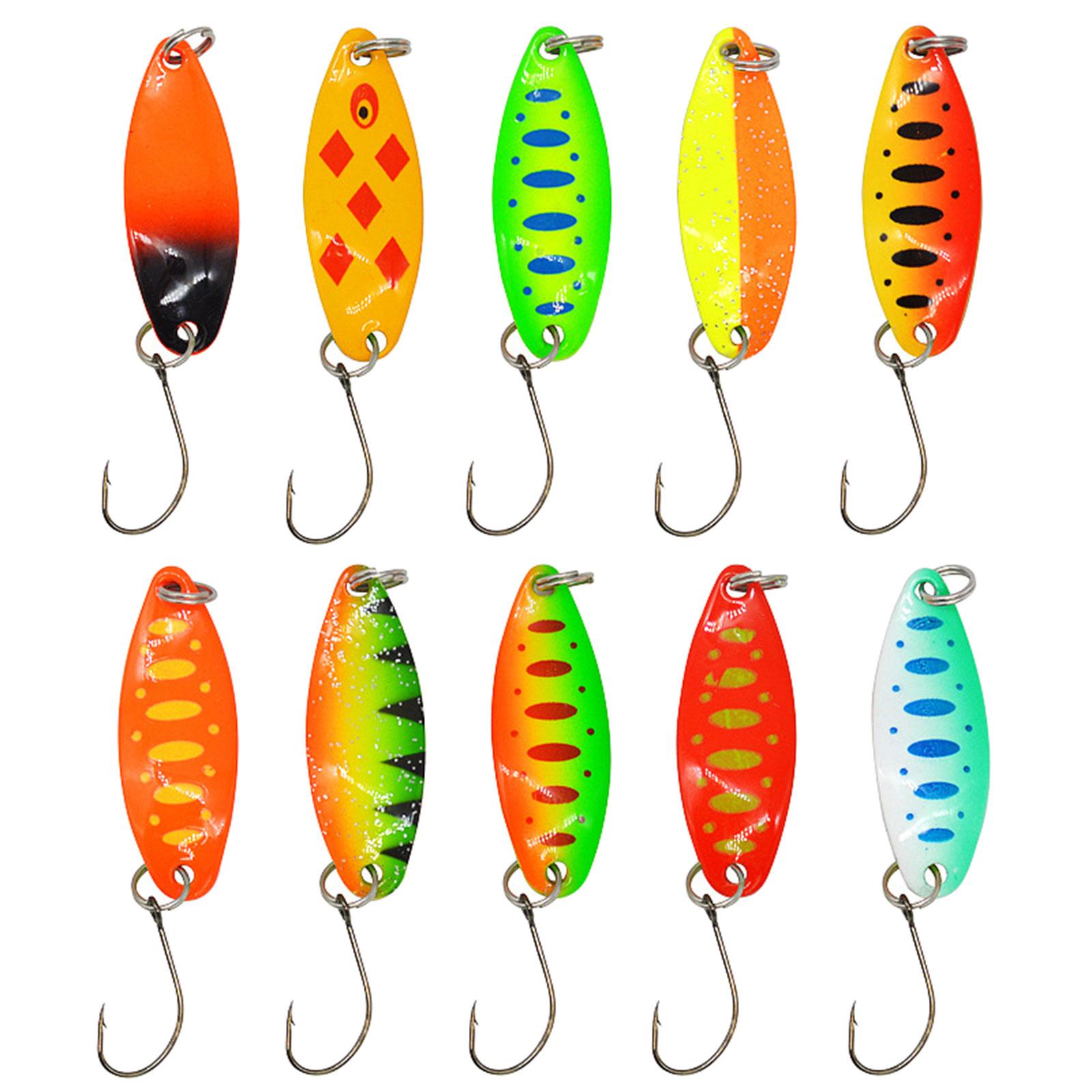 10Pcs Steel Single Hook Spinner Baits Sequin Lures Bass Spoon Fishing Spinner Swimbaits Set for Saltwater and Saltwater
10Pcs Steel Single Hook Spinner Baits Sequin Lures Bass Spoon Fishing Spinner Swimbaits Set for Saltwater and Saltwater