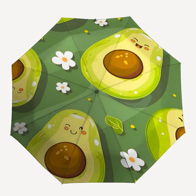 1pc Avocado Cute Automatic Open/Close Umbrella with One-Touch Button, Compact Folding Canopy, Sturdy 8-Rib Windproof Design -045
1pc Avocado Cute Automatic Open/Close Umbrella with One-Touch Button, Compact Folding Canopy, Sturdy 8-Rib Windproof Design -045