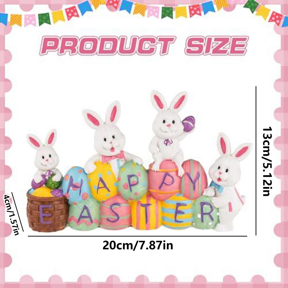 Easter Decorations Spring Animal and Egg Party Decor resin Easter Bunny Figurines Decoration for Tabletop Desk Mantel Fireplace
Easter Decorations Spring Animal and Egg Party Decor resin Easter Bunny Figurines Decoration for Tabletop Desk Mantel Fireplace