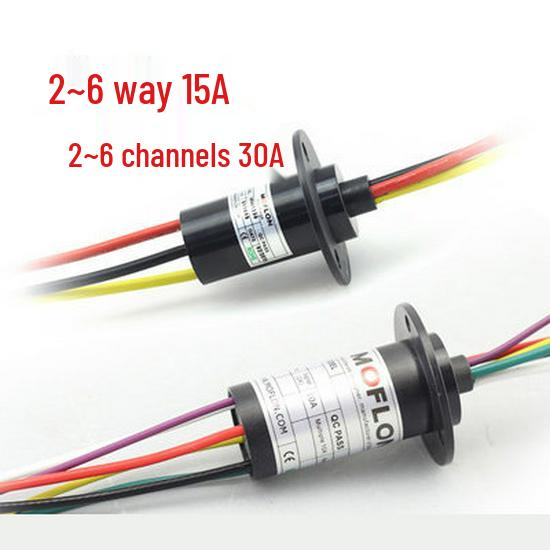 High Current Electric Slip Ring: 12.5mm Fishing Reel, 2-6 Circuits, 1@30A, 2-6@30A, 3@60A. 2 Circuits 2A
High Current Electric Slip Ring: 12.5mm Fishing Reel, 2-6 Circuits, 1@30A, 2-6@30A, 3@60A. 2 Circuits 2A