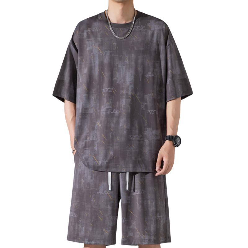 2025 Summer Men Tie-Dye Sets Fashion Men Loose Casual T Shirts Shorts Men Korean High Street Jacquard Plaid Tops & Short Sets 3XL сірий
2025 Summer Men Tie-Dye Sets Fashion Men Loose Casual T Shirts Shorts Men Korean High Street Jacquard Plaid Tops & Short Sets 3XL сірий