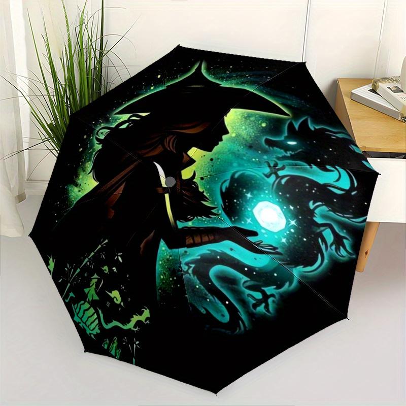 Witch & Dragon Fantasy Art Automatic Open/CloseUmbrella-CuteUmbrella with Cute Design, Portable 3-Fold Compact Umbrella for Men & Women, Val
Witch & Dragon Fantasy Art Automatic Open/CloseUmbrella-CuteUmbrella with Cute Design, Portable 3-Fold Compact Umbrella for Men & Women, Val