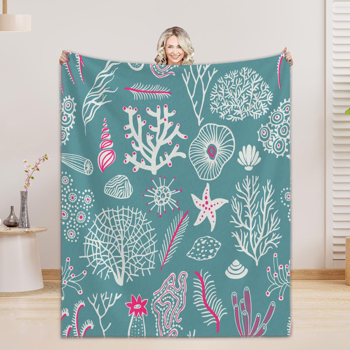 Romantic Ocean Style Whale Shark Pattern Warm Blanket Children Adult Nap Blanket Soft And Comfortable Suitable For All Seasons 75x90cm
Romantic Ocean Style Whale Shark Pattern Warm Blanket Children Adult Nap Blanket Soft And Comfortable Suitable For All Seasons 75x90cm