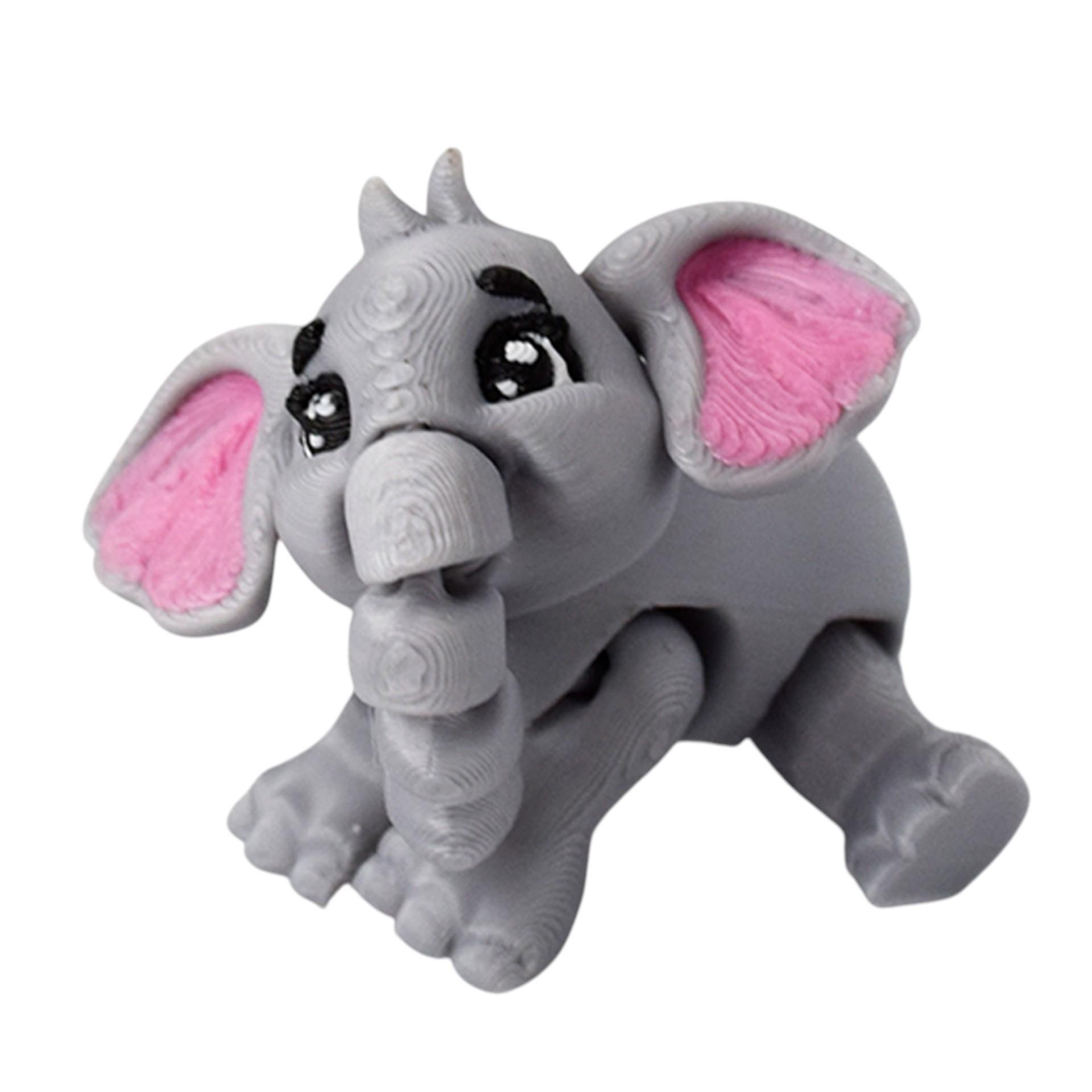 3D Printed Cute Elephant Desktop Toy - Children s Cartoon Ornament 5.5cm x 5cm x 5cm
3D Printed Cute Elephant Desktop Toy - Children s Cartoon Ornament 5.5cm x 5cm x 5cm