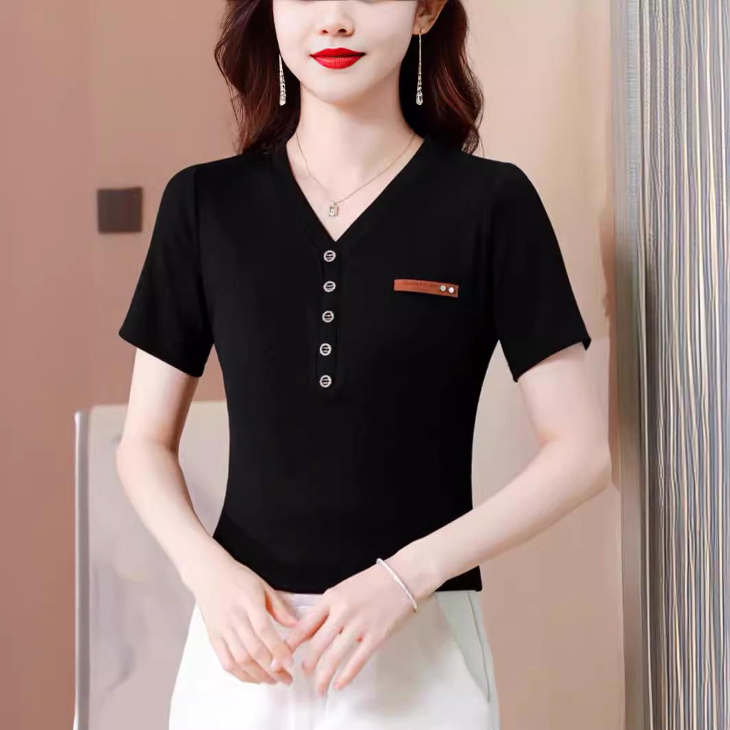 Large size short-sleeved t-shirt women s summer 2025 new fashion v-neck slim-fit striped shirt temperament top L
Large size short-sleeved t-shirt women s summer 2025 new fashion v-neck slim-fit striped shirt temperament top L