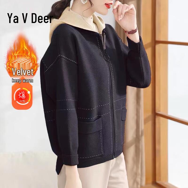 Yalu 2025 Women s Hooded Knit Cardigan Jacket XL (Suggested for 95-110 jin)
Yalu 2025 Women s Hooded Knit Cardigan Jacket XL (Suggested for 95-110 jin)