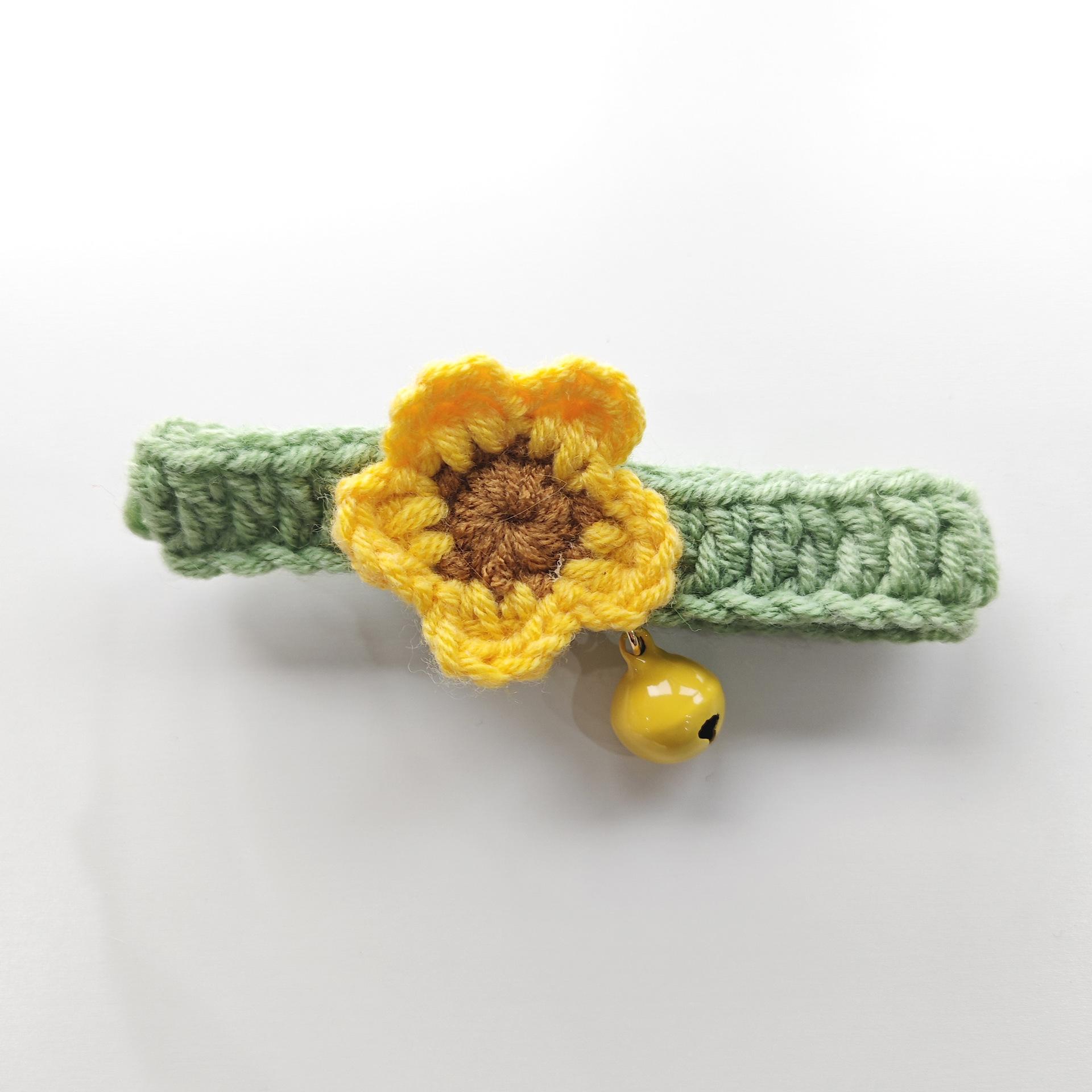 Cat Hand Woven Collar Flower Bell Cute Bow Tie Adjustable Dog Scarf Decorative Accessories Yarn Crochet M
Cat Hand Woven Collar Flower Bell Cute Bow Tie Adjustable Dog Scarf Decorative Accessories Yarn Crochet M