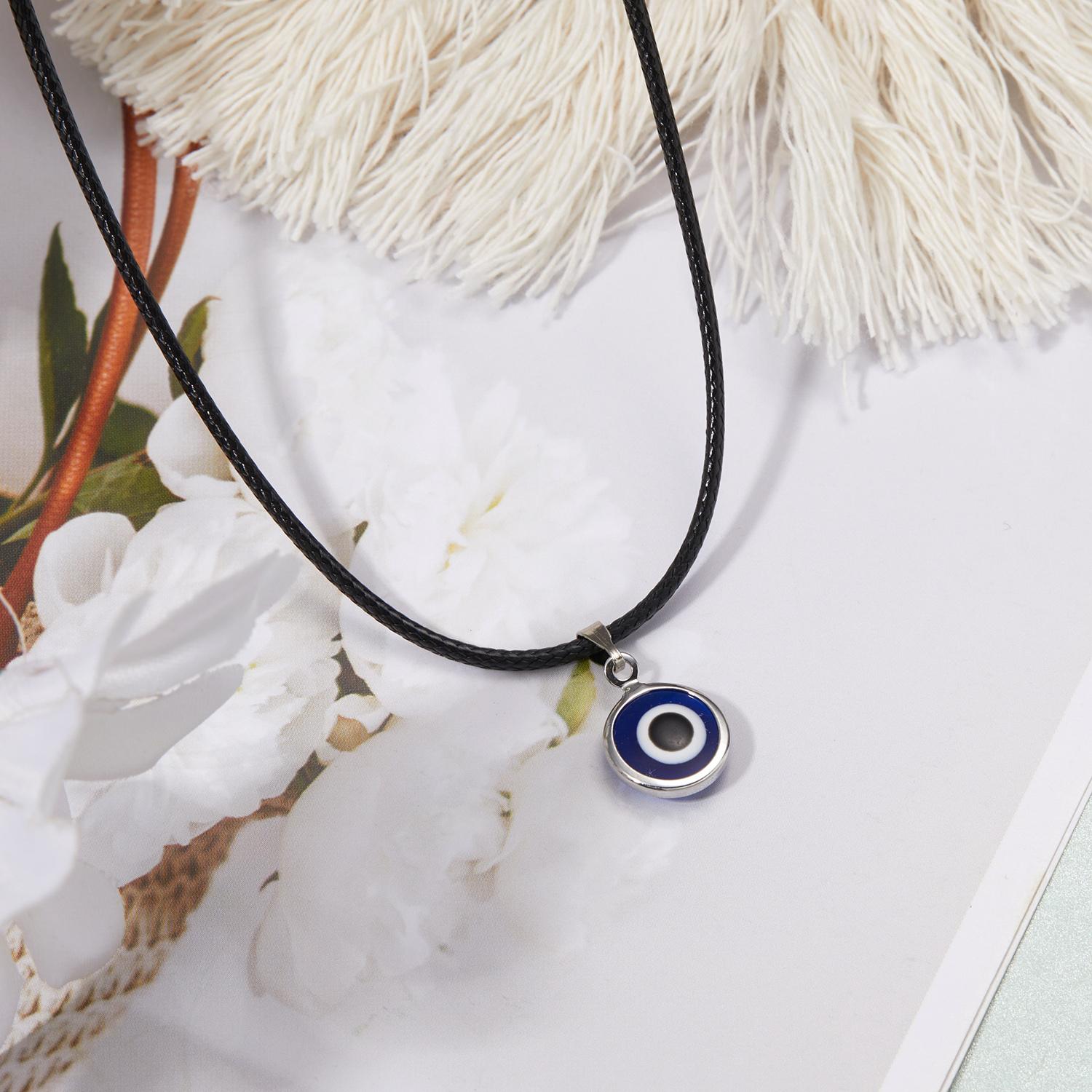Lucky Turkish Evil Eye Necklace Blue Eye Glass Pendant Charm Chain Choker For Women Men Zircon Gifts
Lucky Turkish Evil Eye Necklace Blue Eye Glass Pendant Charm Chain Choker For Women Men Zircon Gifts