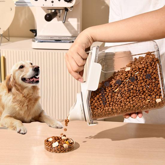 1.6/2/2.8L Airtight Dog Food Storage Container Pet Dry Food Bin with Measuring Cup Lid Clear Plastic Kitchen And Pantry Organization Bin for S
1.6/2/2.8L Airtight Dog Food Storage Container Pet Dry Food Bin with Measuring Cup Lid Clear Plastic Kitchen And Pantry Organization Bin for S